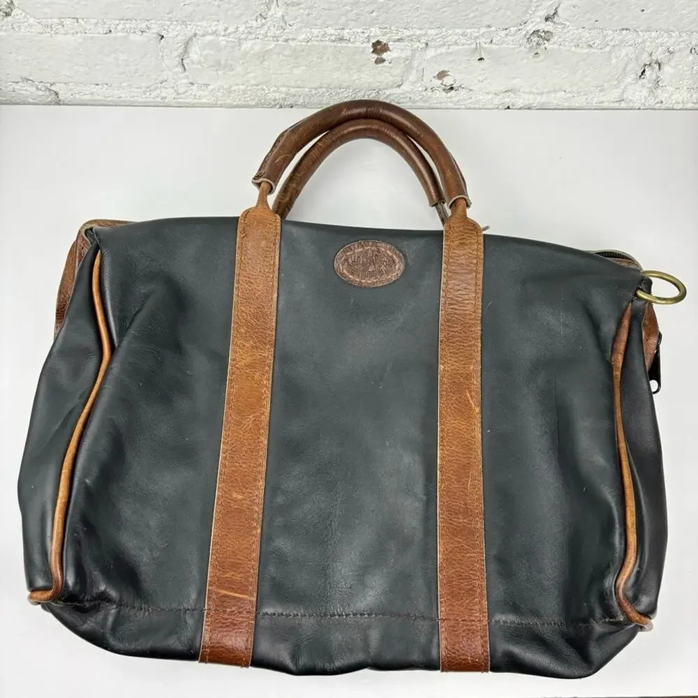 Vintage Ted Glimer Handmade Leather Medical Bag